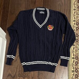 Vintage Michelob cable knit sweater, size large